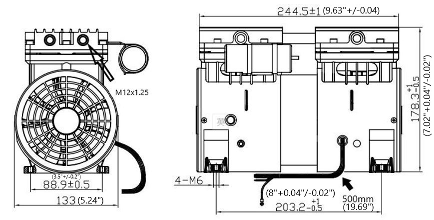 Twin Headed Vacuum Pump – ZW370V/S